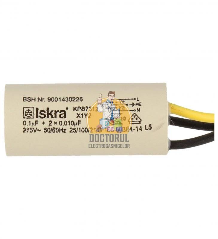 Condensator antiparazitare masina de spalat vase Bosch Original