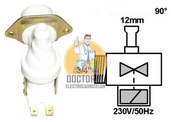 Electrovalva 1 iesire , masina de spalat vase Indesit