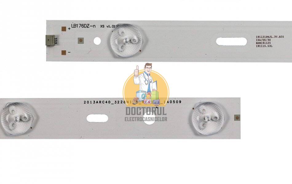 Set barete led , Televizor Hisense 40 inch , 8 barete cu 5 led-uri