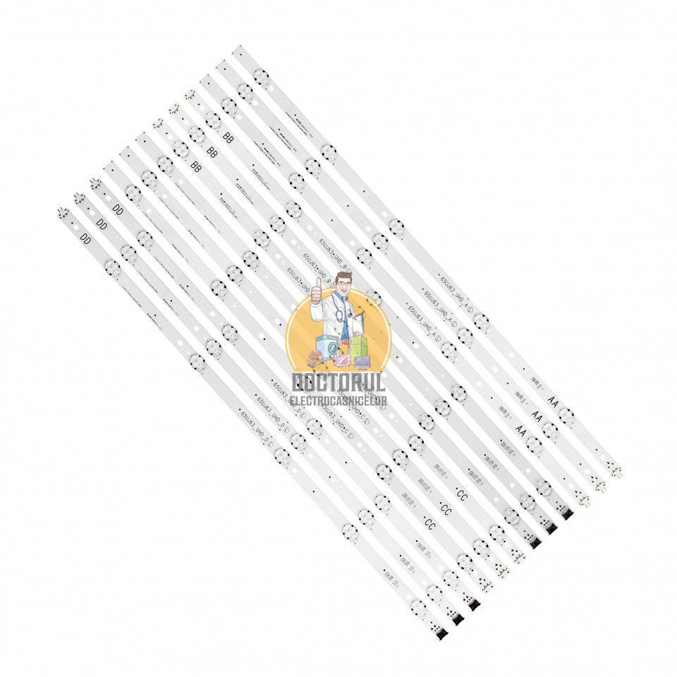 Set barete led , Televizor LG 65 inch , 12 barete cu 5 led-uri