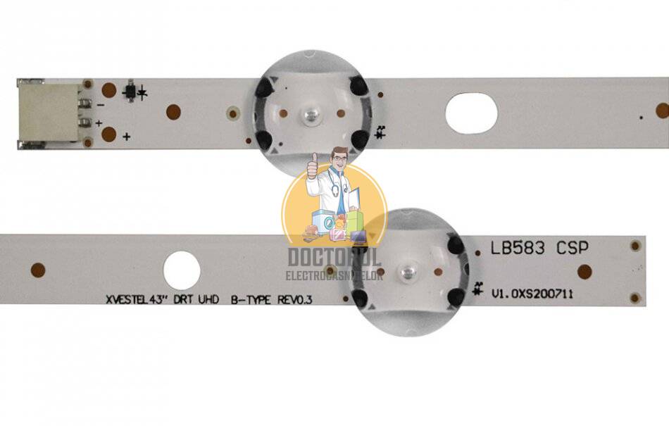 Set barete led , Televizor Nei 43 inch , 4 barete cu 7 led-uri Originale