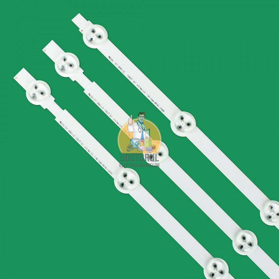 Set barete led , Televizor Panasonic 32 inch , 3 barete cu 7 led-uri