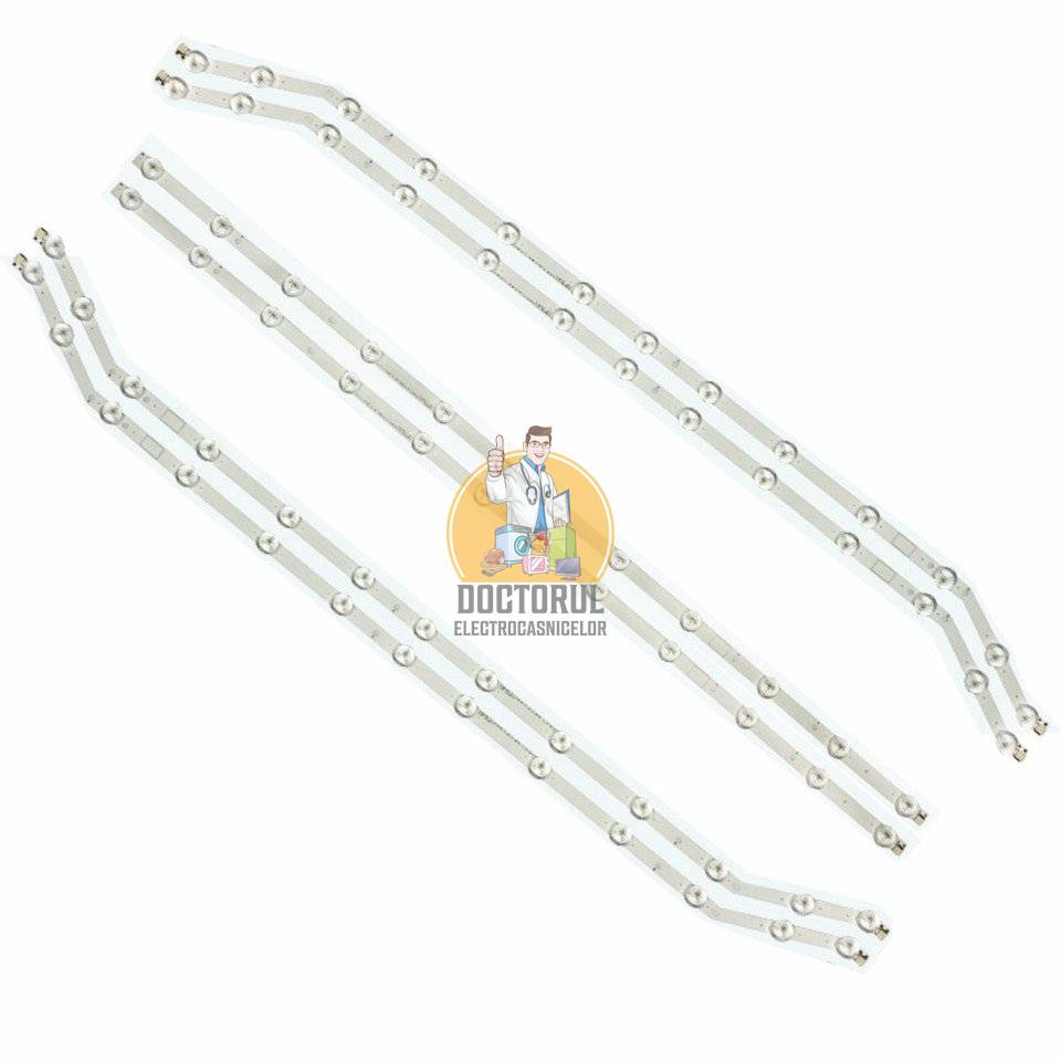 Set barete LED , Televizor Samsung 40 inch , 2 barete cu 13 led-uri si 1 bareta cu 12 led-uri