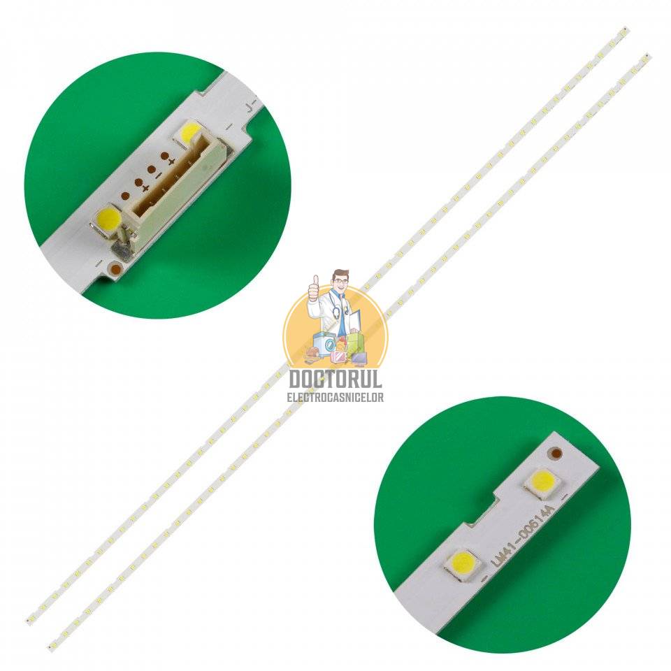 Set barete led , Televizor Samsung 65 inch , 2 barete cu 54 led-uri