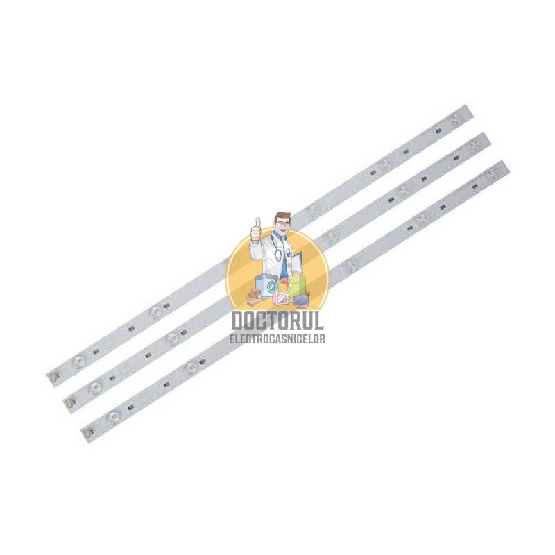 Set barete led , Televizor Toshiba 32 inch, 3 barete cu 6 led-uri 