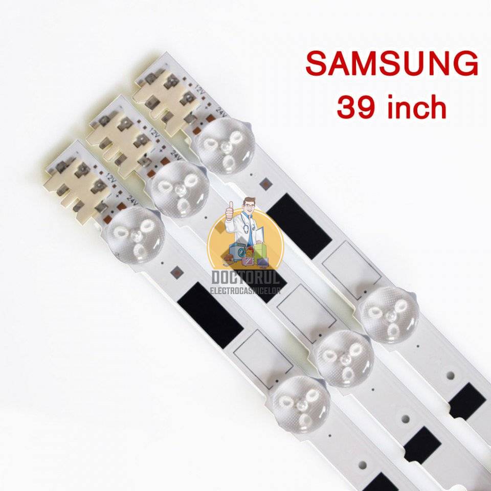 Set barete led , Televizor Samsung 39 inch , 7 barete cu 8 led-uri si 7 barete cu 5 led-uri
