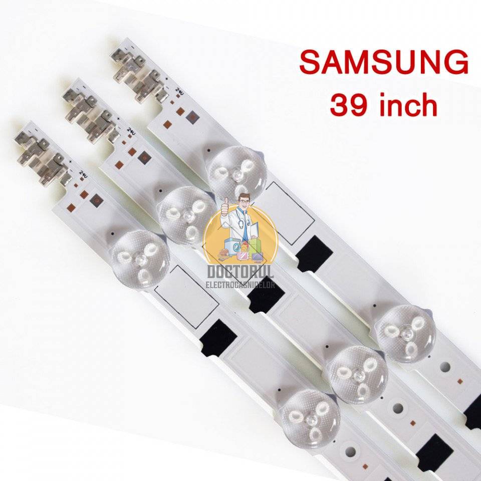 Set barete led , Televizor Samsung 39 inch , 7 barete cu 8 led-uri si 7 barete cu 5 led-uri