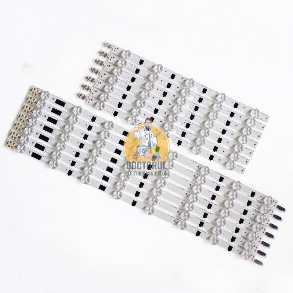 Set barete led , Televizor Samsung 39 inch , 7 barete cu 8 led-uri si 7 barete cu 5 led-uri