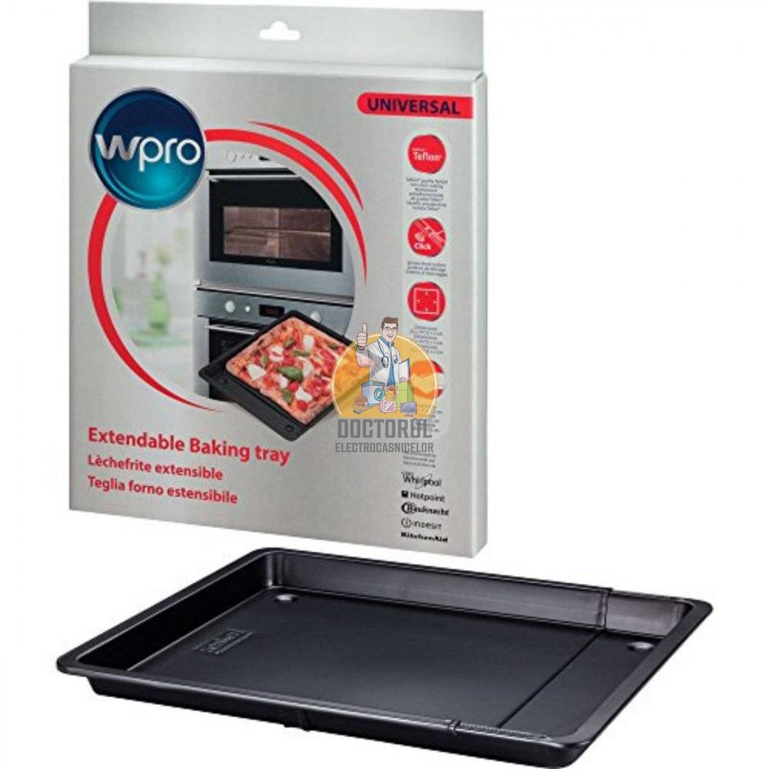 Tava cuptor extensibila 33,2 x 37 - 52 x 3,2 cm
